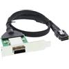InLine Staffa per slot PCI a basso profilo InLine® 27650A SAS con cavo, da SFF-8088 a SFF-8087 interno, 0,5 m