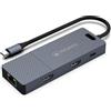 Atlantis Land A04-TC_DK48 replicatore di porte e docking station per laptop Cablato USB 3.2 Gen 1 Type-C Grigio