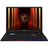 MSI Raider 18 HX AI A2XWJG-854XIT Intel Core Ultra 9 285HX Computer portatile 45,7 cm (18") UHD+ 32 GB DDR5-SDRAM 4 TB SSD NVIDIA GeForce RTX 5090 Laptop GPU Wi-Fi 7 (802.11be) FreeDOS Nero