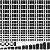 OEM 1000 pezzi di distanziatori rotondi - Guarnizioni isolanti - Articoli fai da te, colore nero.