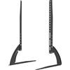 StarTech Supporto universale per televisore - Staffa da tavolo per televisori da 81 a 178 cm - Regolabile in altezza - Include materiale di montaggio - Piedini per TV neri