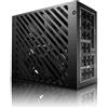 LC-POWER LC1200P V3.0 Alimentatore Atx 1200w, Basso Rumore Alimentazione PC Gaming 1200 Watt, 80 Plus Platinum Power Supply con Ventola 135mm-compatibile con Atx 3.0 E Pcie 5.0-92% Efficienza