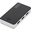 DIGITUS DA-70231- Hub USB - Hub USB 3.2 Gen 1 a 4 porte di tipo A - Trasferimento dati superveloce fino a 5 Gbit/s - Compatto e portatile - Plug-and-Play - Per PC, notebook e Mac - Nero