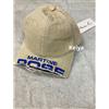 Martine Rose Cappello Martine Rose Cut Peak Cap crema beige logo invecchiato taglia...
