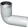 Gabbaplast Curva di scarico wc prolungata con guarnizione e tappo 90/116mm