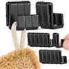 VERDANVERSE Ganci a S in Plastica Nera 20 Pezzi per Appendere Utensili e Accessori, per Organizzazione Bagno e Ufficio, Installazione Facile