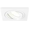 Ledvion faretto da incasso LED quadrato bianco 3W dimmerabile bianco neutro | Foro di incasso Ø92mm; Per ambienti interni asciutti soggiorno cucina e corridoio; Sorgente LED integrata inclusa