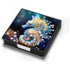 CXINLky Diamond Art - Scatola per foglietti in pelle, motivo: animali, 160 fogli, colore bianco, per la casa, ufficio, 16 cavallucci marini