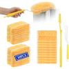 Vicloon Ricariche per Spolverino,30Pezzi Piumini Cattura Polvere con Swiffer Duster, Panni Catturapolvere Ricambi Kit con 1 Manico e 1 Manici Telescopici,Cattura e Intrappola Polveres e Sporco