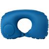 BOOWEN Cuscino da Viaggio Gonfiabile Regolabile Cuscini per Collo a Forma di U Portatili Cuscino Cervicale con Pompa di Gonfiaggio a Pressione Adatto per Aereo, Treno, Ufficio, Casa (blu pavone)