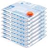 MEIQIHOME Set da 8 Sacchetti Sottovuoto Medium per Vestiti, Sacchetti Compressione per Viaggio e Casa, Riutilizzabili e Salvaspazio