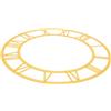 LIFKOME Rotondo numeri romani orologio da parete adesivo specchio acrilico superficie orologio fai da te quadrante per soggiorno hotel area d'ingresso