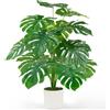 TYL&TYS Pianta artificiale da 71 cm, 18 foglie di Monstera, pianta artificiale grande, pianta verde di palma tropicale, facile da pulire, piante Monstera, per esterni, interni, camera da letto