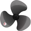 LIFKOME Pale Ricambio Ventilatore Set di Foglie di Sostituzione della Lama della di con Copertura Dado per Ventilatore 14. 75 Pollici 3 Foglie Le per Le Lamette