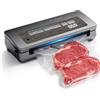 anybear Macchina per sottovuoto, 90 kPa, 100 W, ampia tenuta, tutto in uno, potente contenitore per alimenti, taglierina integrata | Contenitore per sacchetti (Grigio)