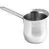 INOXPRAN - Caffettiera Turca in Acciaio Inossidabile 18/10 con Manico Lungo, per 6 Tazze, Design Classico e Moderno, Ideale per la preparazione di Bevande Calde, Dimensioni 20x10x11 cm