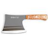 LA TIM'S Mannaia da Cucina 0,9 kg - Accetta per Ossa Lame 8 mm in Acciaio Forgiato 5Cr13MoV con Manico in Legno Massello