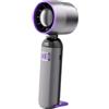 Generic Ventaglio a mano, ventilatore personale senza pale, silenzioso, 100 velocità, ricaricabile, gadget di raffreddamento per viaggi, campeggio, spiaggia, camera da letto, matrimoni, festival, trucco