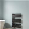 EMKE Scaldasalviette termoarredo piatto, 762 x 500 mm, Nero,397 W