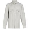 KITON - Camicia in lino - Grigio chiaro