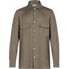 KITON - Camicia in lino - Khaki