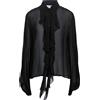 MANILA GRACE - Camicie e bluse tinta unita - Nero