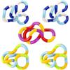 GWAWG 5 Pezzi Tangle Fidget Toy Finger Decompression Fidget Twist Sollievo Dallo Stress Stimolare Silenzioso per I Bambini e Gli Adulti