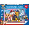 Ravensburger - Puzzle Gli Eroi di Paw Patrol, Idea Regalo per Bambini 4+ Anni, Gioco Educativo e Stimolante, 2 Puzzle da 24 Pezzi, 26x18 cm, Esclusiva Amazon