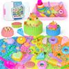 Haphiz Sabbia per Bambini 3 4 5 6 7 8+ Anni Ragazzi Ragazze Play Construction Kit Gelato Magic Play Sabbia Set Giocattoli con Strumenti di Pulizia - Gelato