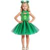 Generico Costume Rana Per Bambini Bambine Elegante Cosplay Abito Performance Formale Festa Costume Rana Bambino Elegante Per Spettacoli E Celebrazioni