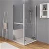 DEGHI Box doccia angolare 80x100 cm per anziani e disabili con ingresso facilitato - Acxes