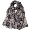 LEBOOBELL Donna leopardo stampa sciarpe Lady leggero sciarpa morbido crema solare scialli Vintage avvolgere sciallo rosso