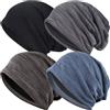 EINSKEY Cappello slouchy unisex, berretto multiuso cotone per uso quotidiano | Berretto leggero sottile oversize, copricapo per chemioterapia e cappello da notte, ideale estate e inverno