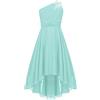 Hansber Vestito da Cerimonia Bambina Elegante Vestito da Principessa Paillettes Glitter Ragazza Abito da Sera Sposa Senza Maniche Compleanno Wedding