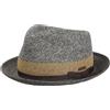 Stetson Cappello di Paglia Contrast Brim Player Donna/Uomo - Cappelli da Spiaggia Sole Giardiniere con Nastro in Grosgrain Estate Primavera/Estate - S (54-55 cm) Marrone