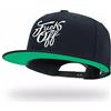 tilgomedal Cappelli Snapback per gli uomini Skull Ricamo Regolabile Solido Piatto Bill Cappello Unisex Cappelli da Baseball, Bkfunkoff, Large-X-Large