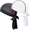 YANIKY Bandana Skull Cap con patta per il collo, set conveniente di fodera per casco per motociclismo, ciclismo, costruzione, rinfrescante e traspirante Do Rag