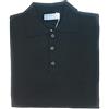 Dritto&Rovescio Polo Manica Lunga con Bottoni - Lana Pettinata - Made in Italy - dalla M alla 5XL (Nero, XL)