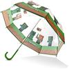 Minecraft Ombrello Pieghevole - Ombrello Trasparente Portatile Ombrelli Da Pioggia Antivento Anti UV Ombrello Bambino Unisex Gadget Originale (Trasparente)