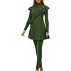 Generico Costume da bagno musulmano da donna Burkini, Set da donna chic ed elegante musulmana, 3 pezzi, a maniche lunghe, set Burkini con copertina completa stampata islamica Hijab staccabile, beachwear Regalo