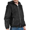 PERLETTI Giacca a Vento Donna Uomo Impermeabile - Giubbino Antivento Antipioggia Ultra Leggero con Cappuccio e Tasche - Giacca Sportiva Viaggio Unisex Outdoor Ripiegabile con Custodia (Nero, M)