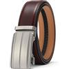 SENDEFN Cinture da Uomo, Cintura Uomo con Cricchetto Automatica, Larghezza 35 mm, Trim Regolabile, Cintura Uomo Pelle Adatto per Abbigliamento da Lavoro e Casual con Confezione Regalo