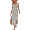 Generico Cotton-Linen Vestito Lungo Estivo Donna Vestiti Donna Estivo Prendisole Chic Abiti da Cerimonia Lunghi Eleganti Sexy Estivi Mare Vestiti Leggero Causal Comode Abbigliamento Spiaggia Zebra M