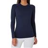 TCA SuperThermal Maglia Termica Donna Sportiva - Maglietta Manica Lunga Invernale - Magliette Termiche - Maglie Invernali - Intimo Termico Tecnico Sci - Maglia Intima Quickdry - Blu Scuro, XL