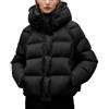 LKRSEEF Piumino Donna Giacca Da Donna Giacca Giubbotti Imbottita Piumino Rosso Con Cappuccio Bomber Invernale Giubbotto Ragazza Giubbotto Invernale Firmato Giubbino 100 Gr Da Leggero Ragazza Nero Corto Nero