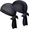 YANIKY Bandana sportiva con protezione per il collo, da uomo e da donna, traspirante, confezione multipla per la corsa, il lavoro, Deep Sea Duo (nero + blu scuro), Taglia unica