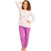 Leedya Pigiama Donna Invernale 100% Cotone - Modal - Completo Lungo Manica Lunga con Bottoni o Polsini - Modelli Vari Colori a Fiori - Morbido e Confortevole per la Notte