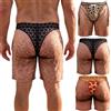 WEIWOGU Costume da Bagno ironico Cheeky Commando per scherzi | pantaloncini da mare con grafica divertente effetto gambe pelose
