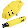 Doppler Mini ombrello tascabile on/off automatico Cats Friends, giallo, 98 cm