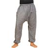 PANASIAM Pantaloni Aladino Lini Unisex - Pantaloni Estivi - Stile Harem | Pantaloni comodi in 100% cotone, vestibilità perfetta con coulisse & vita elasticizzata, 2 tasche, stile baggy casual